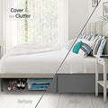 Pleated Bed Skirt, Easy Fit Bed Skirt, 14 Inch Tailored Drop Bed Skirt by Vanessa Jane