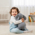 12" Elephant Plush Toy | Ultra-Soft Sensory Stuffed Animal | Nursery Keepsake by ozznekshoes