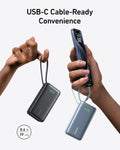Anker Nano Power Bank (30W, Built-In USB-C Cable) by Anker