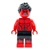 Custom Red Hulk Marvel Minifigure made using LEGO parts - B3 Customs
