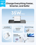 Anker Nano Charger (35W, Built-In Retractable USB-C Cable) by Anker