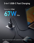 Anker Prime 67W GaN Wall Charger (3 Ports) by Anker