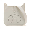 Hermès Evelyne 29/PM Veau Epsom White Silver Metal Fittings □L: 2008 by Bolt Boutique