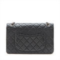 Chanel Matelasse 2.55 Large Leather Double Flap Double Chain Bag Black Gunmetal Fittings 16886927 A37587 #2429 by Bolt Boutique