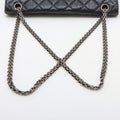 Chanel Matelasse 2.55 Large Leather Double Flap Double Chain Bag Black Gunmetal Fittings 16886927 A37587 #2429 by Bolt Boutique