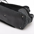 Chanel Matelasse Leather &amp; Cowhide Chain Shoulder Bag Black Silver Metal Fittings 10754134-#2483 by Bolt Boutique