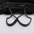 Chanel Matelasse Leather &amp; Cowhide Chain Shoulder Bag Black Silver Metal Fittings 10754134-#2483 by Bolt Boutique