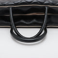 Chanel Logo Matelasse Black Quilted Calfskin Bowler Boston Bag #2504 by Bolt Boutique