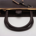Fendi Dark Brown Two Tone Vitello Toujour Leather 2 Way Handbag 8BH250 #2506 by Bolt Boutique