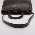 Fendi Dark Brown Two Tone Vitello Toujour Leather 2 Way Handbag 8BH250 #2506 by Bolt Boutique