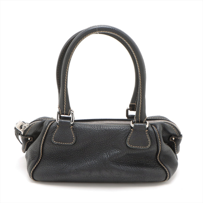 Chanel Logo Leather Calf Skin Tassel Bowling Bag 8 Series #2602 by Bolt Boutique