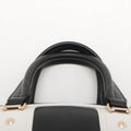 Christian Dior Dior Vibe Zip Bowling Bag Black/White Leather 2 Way #2603 by Bolt Boutique