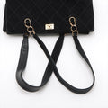 Chanel Black Nubuck Leather Wild Stitch Shoulder Bag Black Gold Metal Fittings 7 Series #2875 by Bolt Boutique
