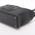 Chanel Chocolate Bar CC Lambskin Shoulder Bag Black Gold Metal Fittings 6 Series #2895 by Bolt Boutique