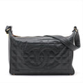 Chanel Chocolate Bar CC Lambskin Shoulder Bag Black Gold Metal Fittings 6 Series #2895 by Bolt Boutique