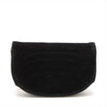 Chanel Black Suede Half Moon Coco Mark Chain Shoulder Bag #3744 by Bolt Boutique