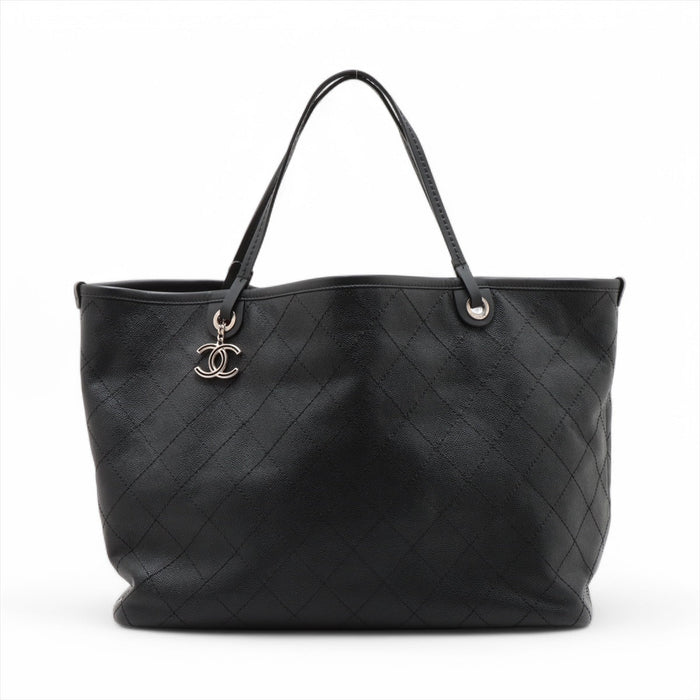 Chanel On The Road Caviar Skin Black Tote Bag 19 Series #3746 by Bolt Boutique