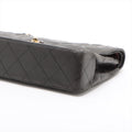 Chanel Matelasse Lambskin Double Flap Double Chain Black Shoulder Bag 3 Series #3747 by Bolt Boutique