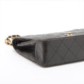 Chanel Matelasse Lambskin Double Flap Double Chain Black Shoulder Bag 3 Series #3747 by Bolt Boutique