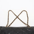 Chanel Matelasse Lambskin Double Flap Double Chain Black Shoulder Bag 3 Series #3747 by Bolt Boutique