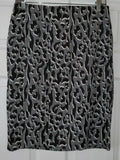 Alfani Womens Jacquard Animal Print Pencil Skirt, Size 6 by Vanessa Jane