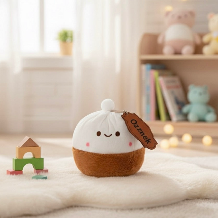 Kawaii Dumpling Plushie | 8" Xiǎo Lóng Bāo Soup Dumpling Plush Toy by ozznekshoes