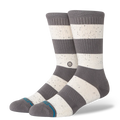 Stance Combed Cotton Crew Sock - NEP Stripe - Grey by Swell-O-Phonic