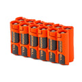 12 AA Pack Battery Caddy (Orange) by Storacell