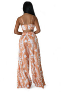 Two Piece Cropped Top & Wide Leg Pant Suit by The House of Stylez