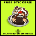 Monkey Football Hard Hat Decal by Armed American Supply