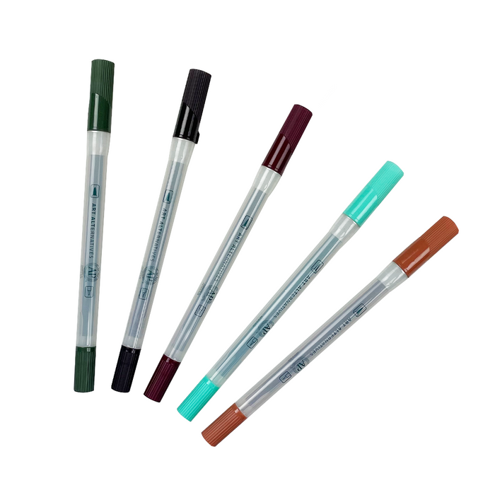 Art Alternatives Dual Tip Marker Set of 5 by ShopSketchBox
