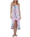 Raviya Women’s Tie-Dye Crochet-Trim High-Low Cover-Up Dress, Size Large by Vanessa Jane