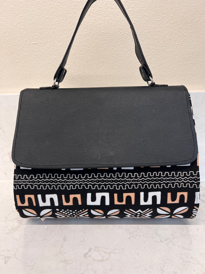 Hananie Mud Print Handbag by Duma Mbili LLC