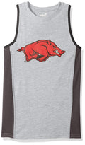 NCAA Arkansas Razorbacks Boys Tank Shirt, Large (7), Heather Grey by Vanessa Jane
