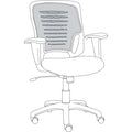 OIF Swivel/Tilt Mesh Task Chair, Supports Up to 250 lb, 17.71" to 21.65" Seat Height, Black
