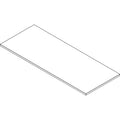 Alera Reversible Laminate Table Top, Rectangular, 59.38w x 23.63d, White/Gray