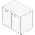Alera Valencia Series Storage Cabinet, 34 1/8w x 22 7/8d x 29 1/2h, Mahogany