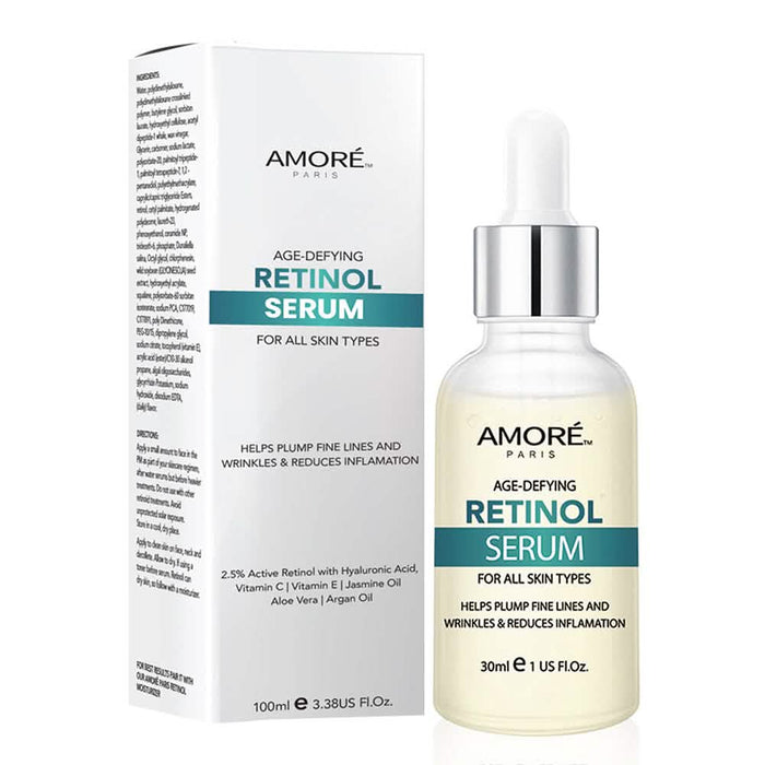 Amore Paris 2.5% Retinol Serum For Face With Hyaluronic Acid Night Facial Serum by DailySale