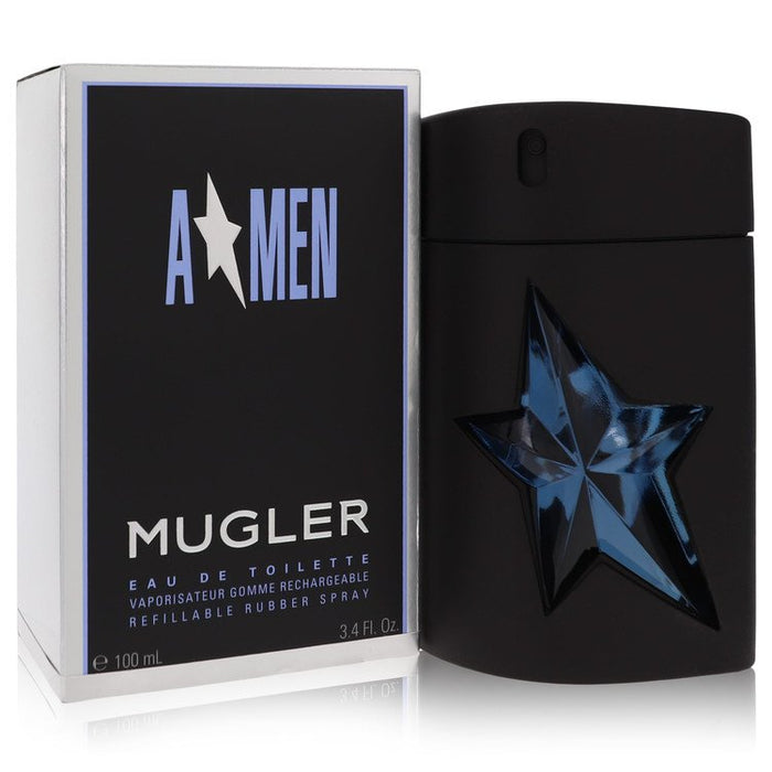 Angel by Thierry Mugler Eau De Toilette Spray Refillable (Rubber) 3.4 oz for Men by Avera Group