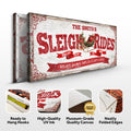 Sleigh Rides Christmas Sign IV by Tailored Canvases