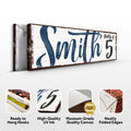 Personalized Party of Family Sign by Tailored Canvases