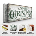 Merry Christmas To All And Goodnight Sign II by Tailored Canvases