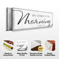 Joy Comes In The Morning Faith Sign IV by Tailored Canvases