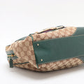 Gucci GG Canvas Green Horsebit Shoulder Bag #2151 by Bolt Boutique