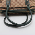 Gucci GG Canvas Green Horsebit Shoulder Bag #2151 by Bolt Boutique