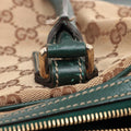 Gucci GG Canvas Green Horsebit Shoulder Bag #2151 by Bolt Boutique