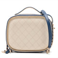 Chanel Matelasse Leather 2 Way Shoulder Bag Blue x White Gold Metal Fittings 27149464 -SKU #2347 by Bolt Boutique