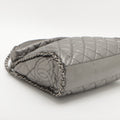 Chanel Matelasse Metallic Calfskin Quilted Medium Chain Me Hobo Dark Silver 14 Series -#2596 by Bolt Boutique