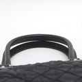 Chanel Paris New York Line Nylon &amp; Leather Tote Bag Black Silver Metal Fittings 10 Series #2881 by Bolt Boutique