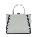 Fendi Petit 2 Jours Leather 2 Way Handbag Blue Gray #3263 by Bolt Boutique